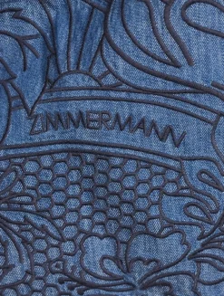 Coco Embroidered Denim Shorts