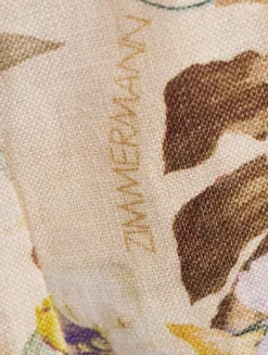 Coco Tie-Front Mermaid Dress In Floral Print