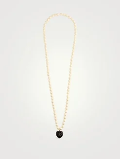 Coeur Royal Faux Pearl Necklace With Crystal