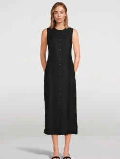 COH x Argent Button Midi Dress