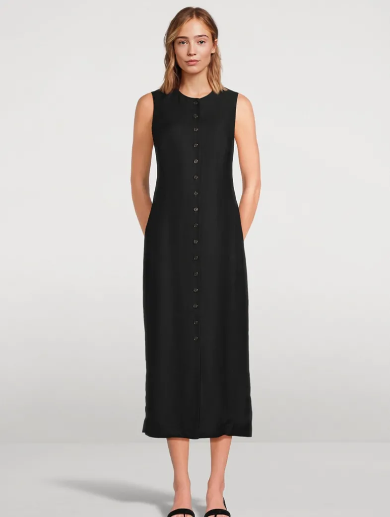 COH x Argent Button Midi Dress