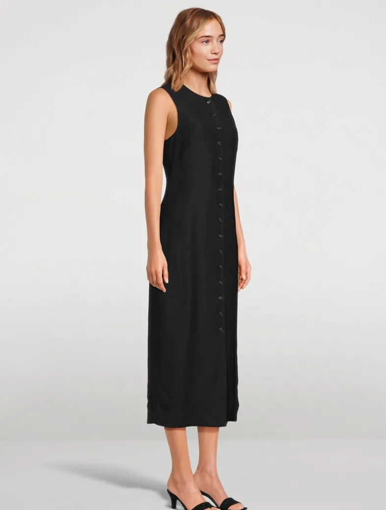 COH x Argent Button Midi Dress