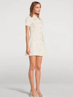 Collared Denim Mini Dress