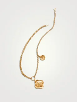 Colliding Compass Necklace