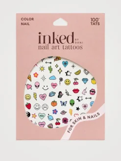 Colour Nail Art Tattoos