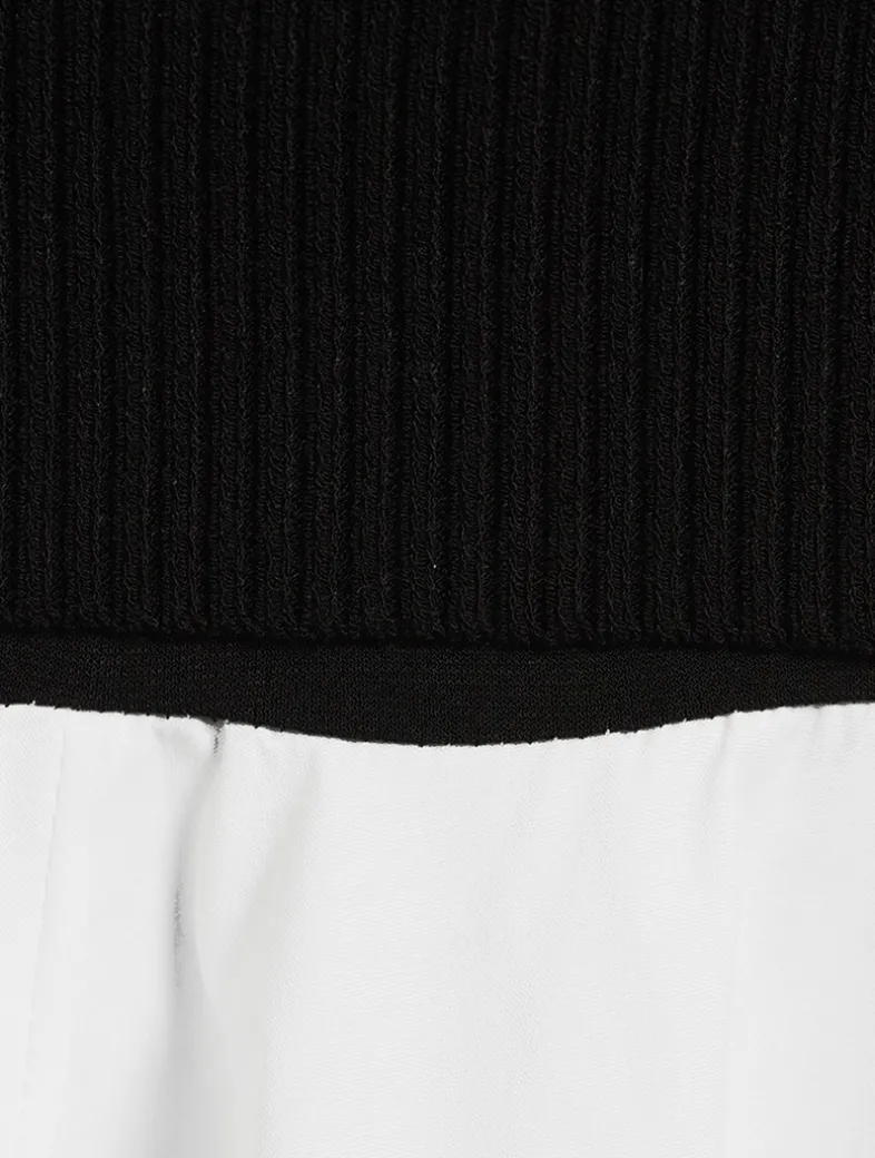 Colourblock Knit Midi Dress