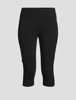 Compact Knit Capri Pants