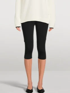 Compact Knit Capri Pants