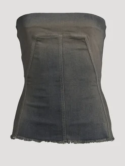 Concordians Denim Bustier Top
