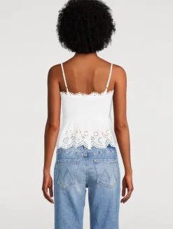 Condie Smocked Eyelet Top