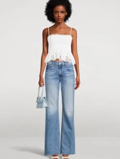 Condie Smocked Eyelet Top