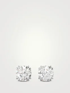 Constella Round Crystal Stud Earrings