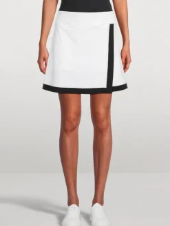 Contrast Sport Mini Skirt