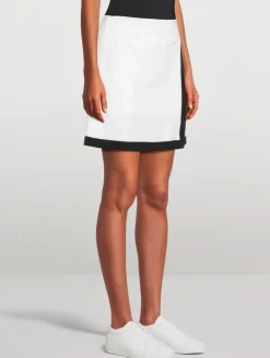 Contrast Sport Mini Skirt