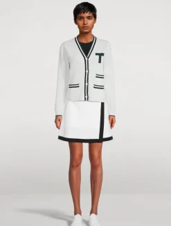 Contrast Sport Mini Skirt