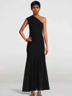Cora One-Shoulder Maxi Dress