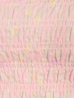 Corbin Smocked Top In Floral Print