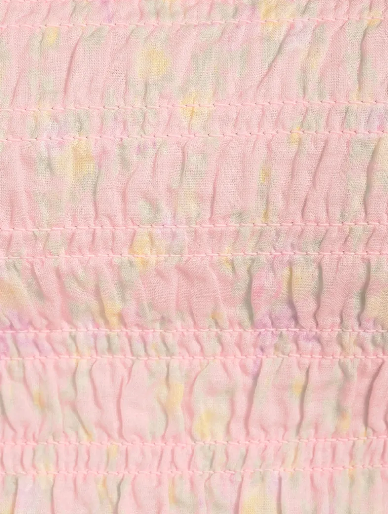 Corbin Smocked Top In Floral Print