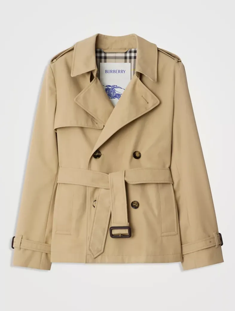 Cotton Blend Trench Jacket