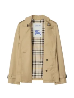 Cotton Blend Trench Jacket