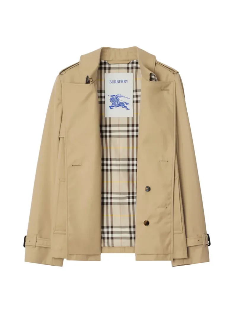 Cotton Blend Trench Jacket