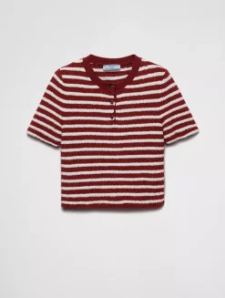 Cotton Bouclé Crew-neck Sweater