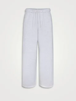 Cotton Fleece Classic Straight-Leg Pants