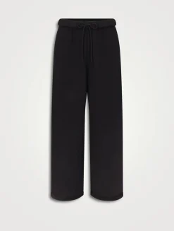 Cotton Fleece Classic Straight-Leg Pants