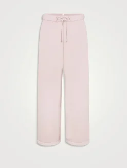 Cotton Fleece Classic Straight-Leg Pants