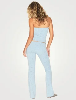 Cotton Jersey Foldover Pants