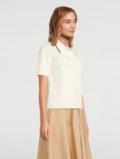 Cotton Knit Polo Shirt