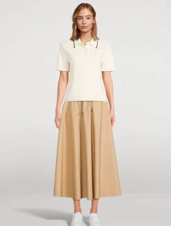 Cotton Knit Polo Shirt