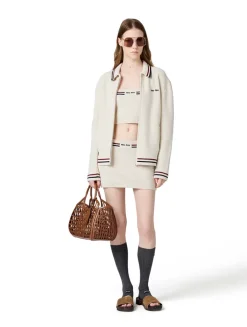 Cotton Knit Zipper Cardigan