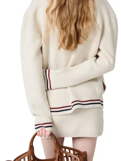 Cotton Knit Zipper Cardigan