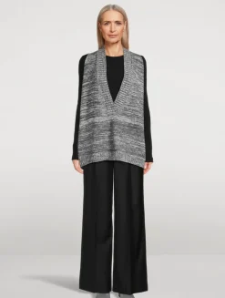 Cotton Linen Sweater Vest