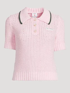 Cotton Mouliné Polo Shirt