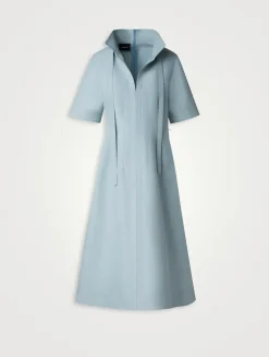 Cotton Poplin Midi Dress