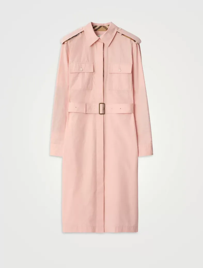 Cotton Poplin Shirt Dress