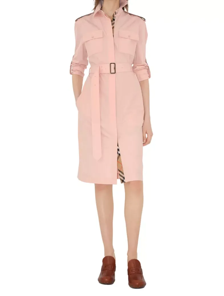 Cotton Poplin Shirt Dress