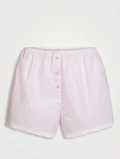 Cotton Poplin Sleep Short