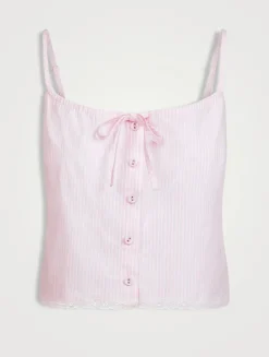 Cotton Poplin Sleep Tank