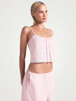 Cotton Poplin Sleep Tank