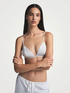 Cotton Poplin Triangle Bralette