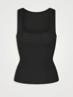 Cotton Rib Long Tank Top