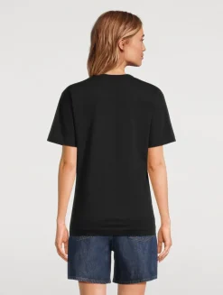 Cotton T-Shirt With Gold Heart