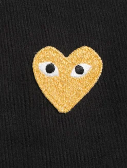 Cotton T-Shirt With Gold Heart