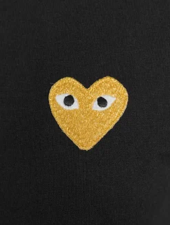 Cotton T-Shirt With Gold Heart