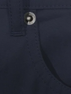 Cotton Twill Barrel-Leg Trousers