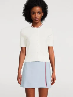 Cotton Waffle Cardigan