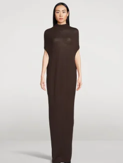 Crater Wool Maxi Dress